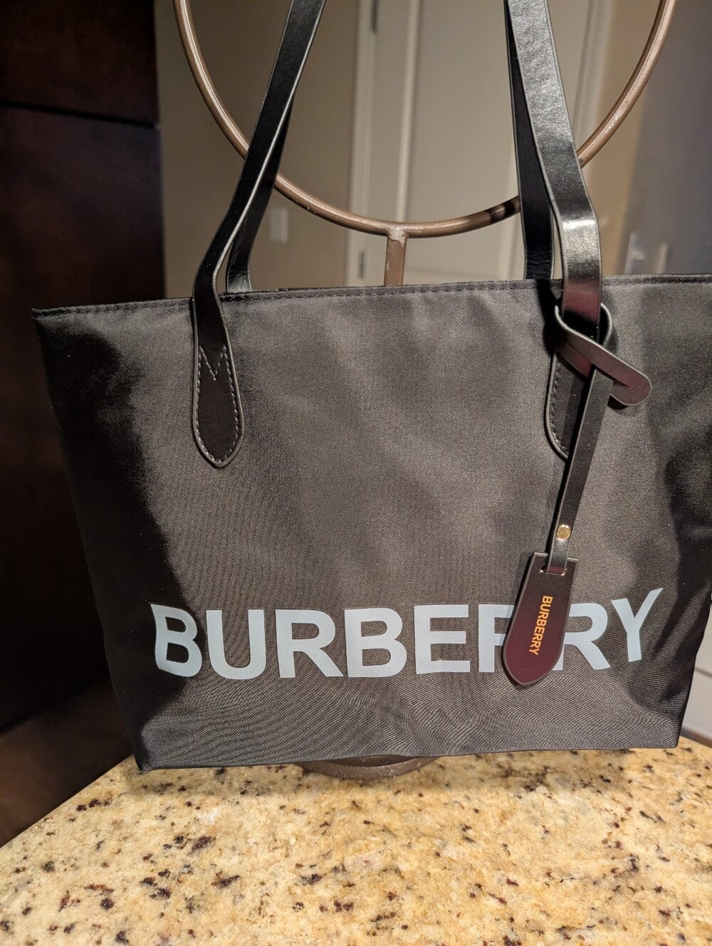 Burberry Black Nylon Tote Vip Gift